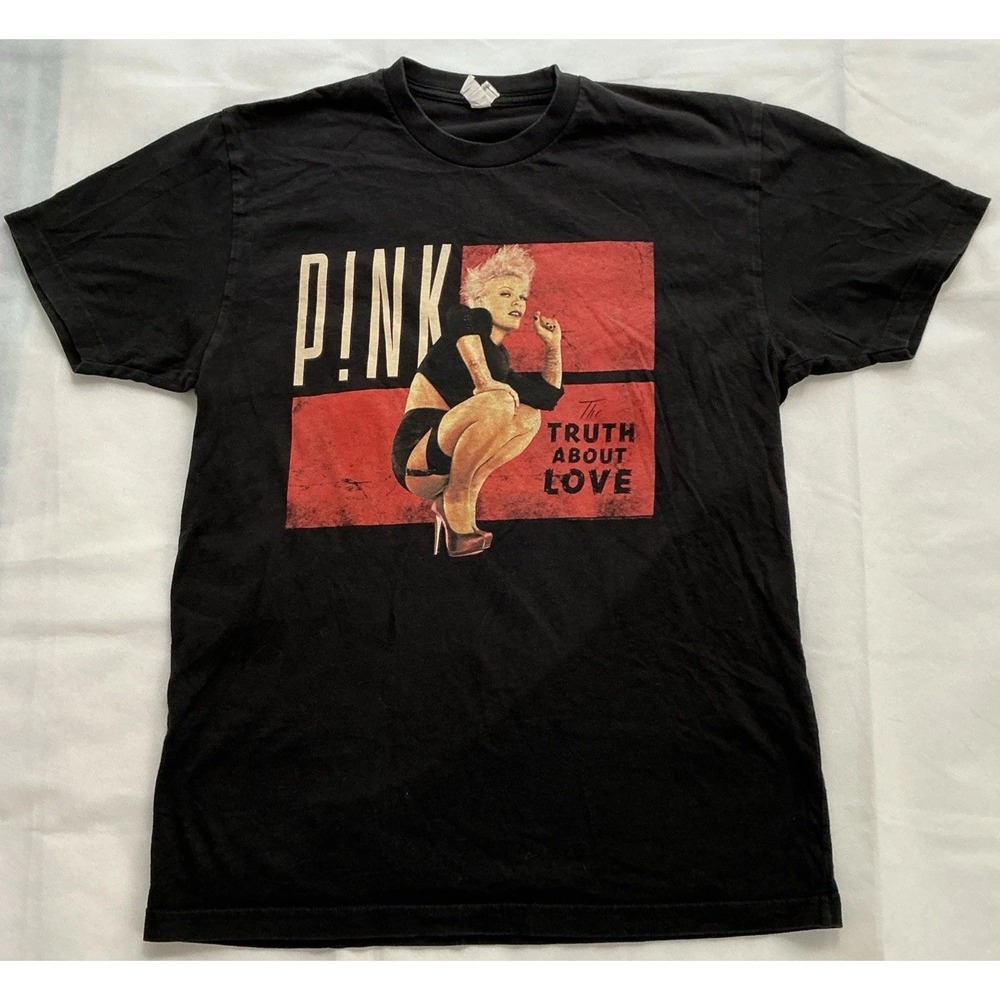 P!nk 2013 The Truth About Love Tour Tee T Shirt Size Medium Black Concert Band